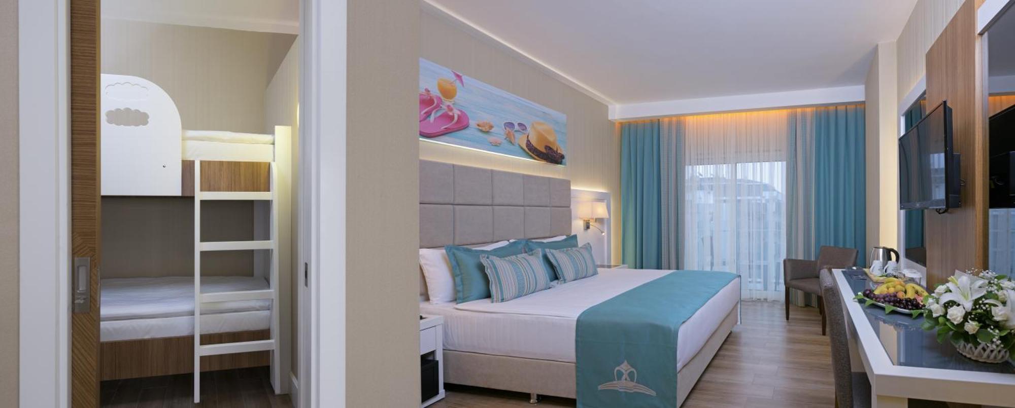 Familienzimmer mit Etagenbett